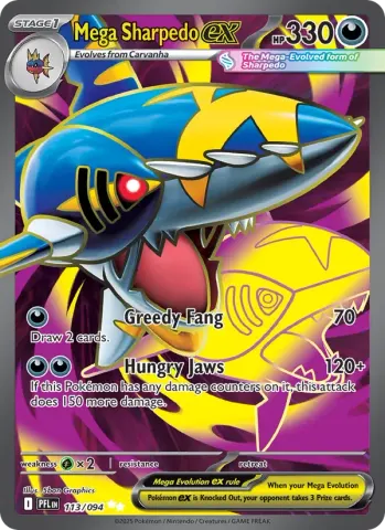 Mega Sharpedo ex · 113