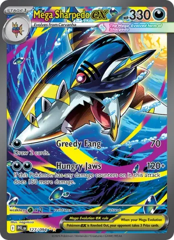 Mega Sharpedo ex · 127