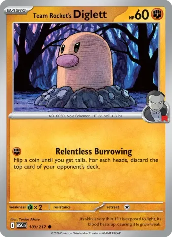 Team Rocket's Diglett · 100