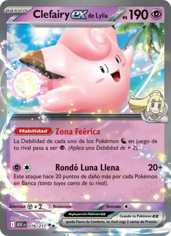 Clefairy ex de Lylia · 076