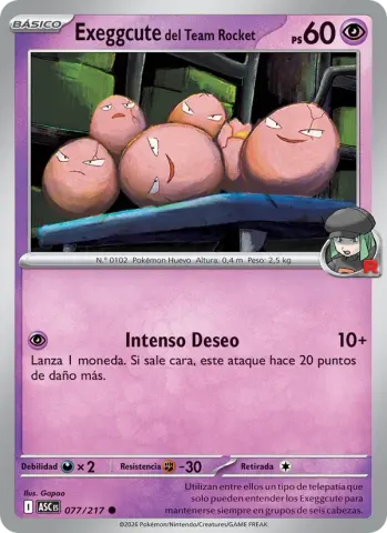 Exeggcute del Team Rocket · 077