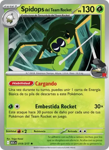 Spidops del Team Rocket · 019