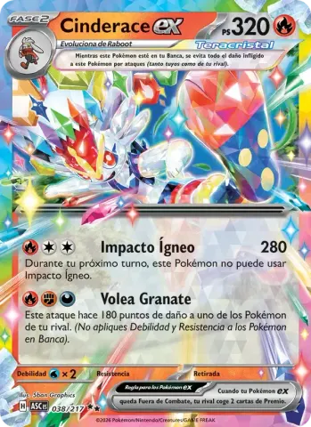 Cinderace ex · 038