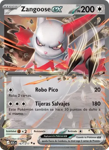Zangoose ex · 167