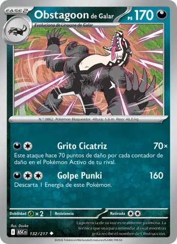 Obstagoon de Galar · 132