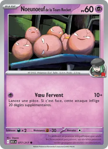 Noeunoeuf de la Team Rocket · 077