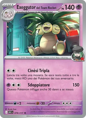 Exeggutor del Team Rocket · 078