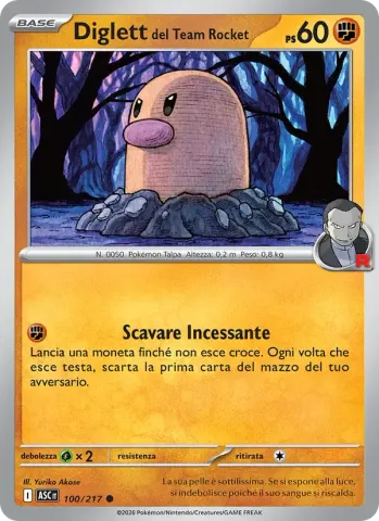 Diglett del Team Rocket · 100