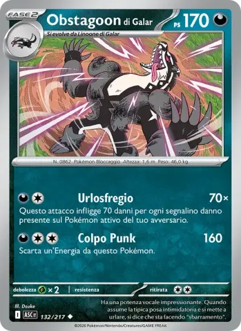 Obstagoon di Galar · 132