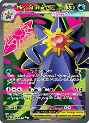 Mega Starmie ex · 102