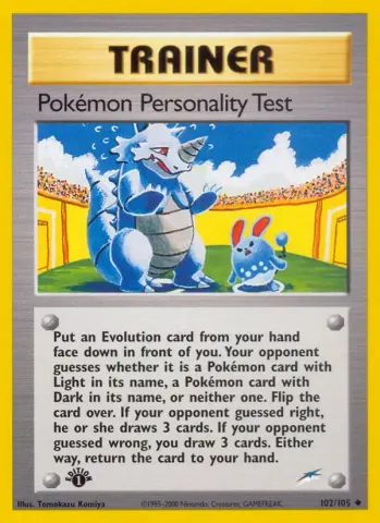 Pokémon Personality Test · 102