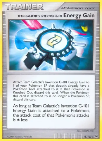 Team Galactic's Invention G-101 Energy Gain · 116