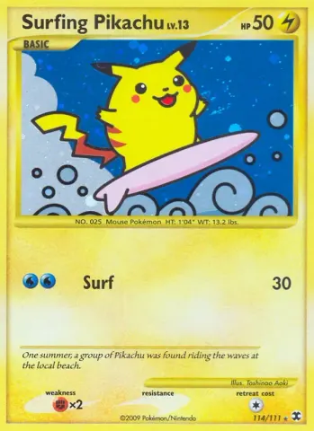 Surfendes Pikachu · 114
