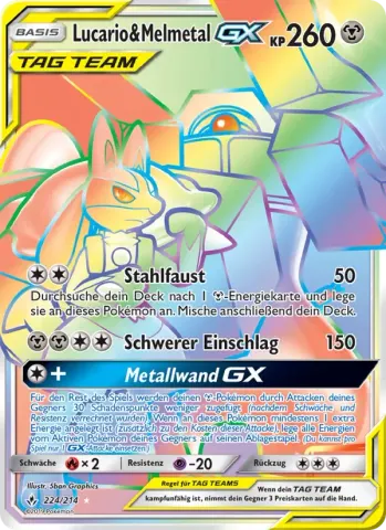 Lucario & Melmetal GX · 224