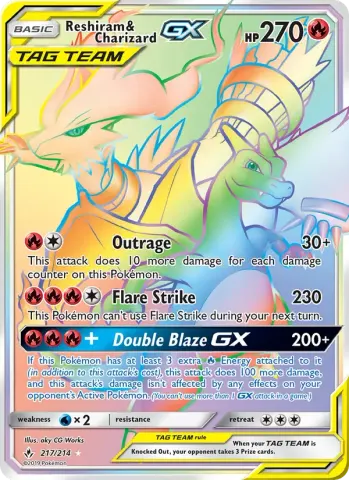Reshiram & Charizard GX · 217