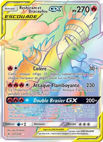 Reshiram et Dracaufeu GX · 217
