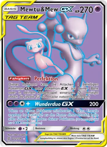 Mewtu & Mew GX · 222