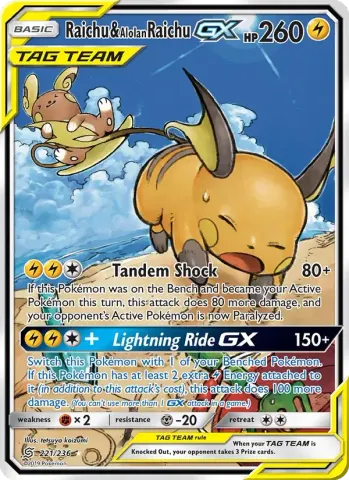 Raichu & Alolan Raichu GX · 221
