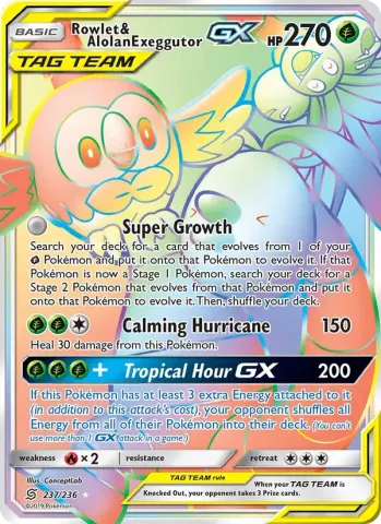 Rowlet & Alolan Exeggutor GX · 237