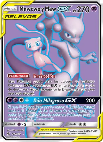 Mewtwo y Mew GX · 222