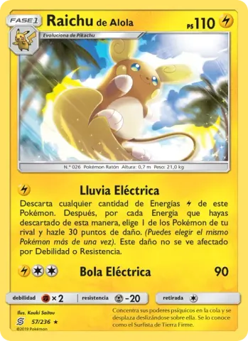 Raichu de Alola · 57