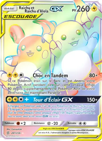 Raichu et Raichu d’Alola GX · 241