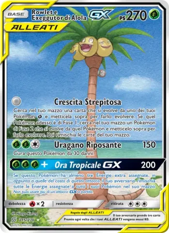 Rowlet e Exeggutor di Alola GX · 215