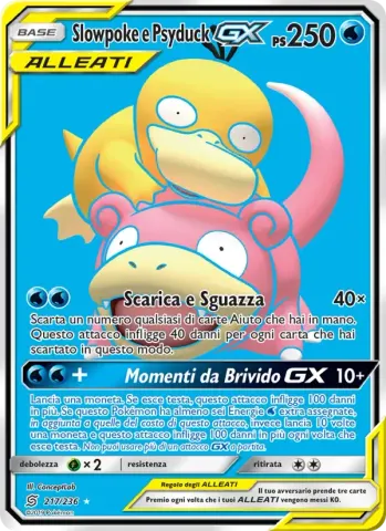 Slowpoke e Psyduck GX · 217