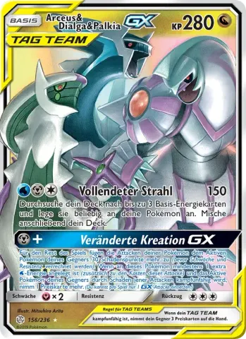 Arceus & Dialga & Palkia GX · 156