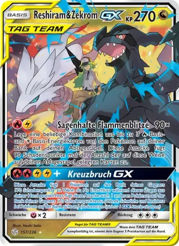 Reshiram & Zekrom GX · 157
