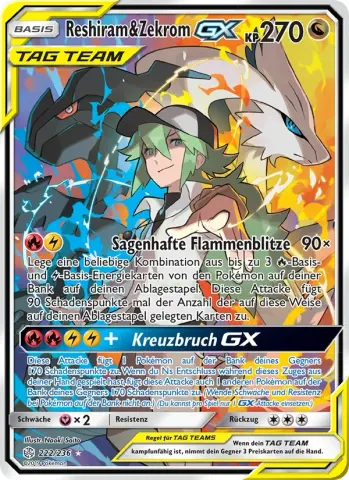 Reshiram & Zekrom GX · 222
