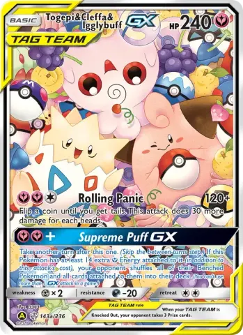 Togepi & Cleffa & Igglybuff GX · 143