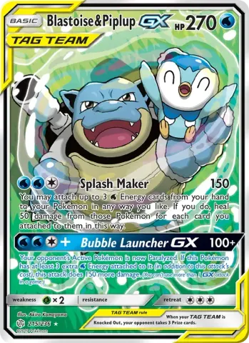 Blastoise & Piplup GX · 215
