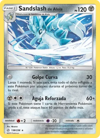 Sandslash de Alola · 138