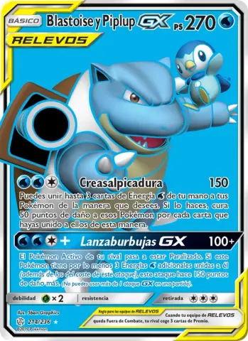 Blastoise y Piplup GX · 214
