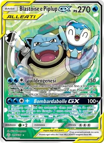 Blastoise e Piplup GX · 215
