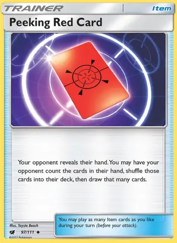 Peeking Red Card · 97