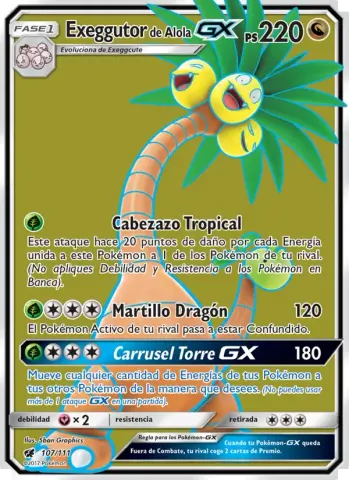 Exeggutor de Alola GX · 107