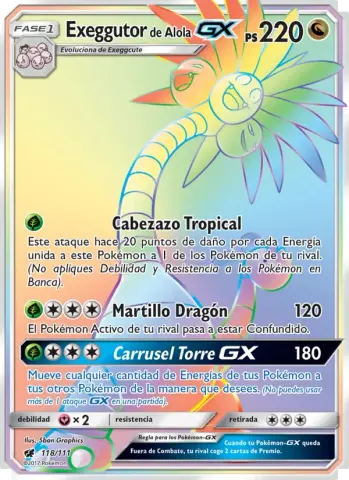 Exeggutor de Alola GX · 118
