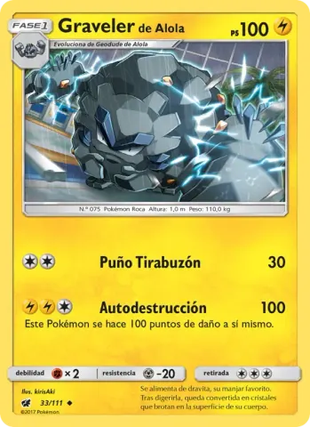 Graveler de Alola · 33