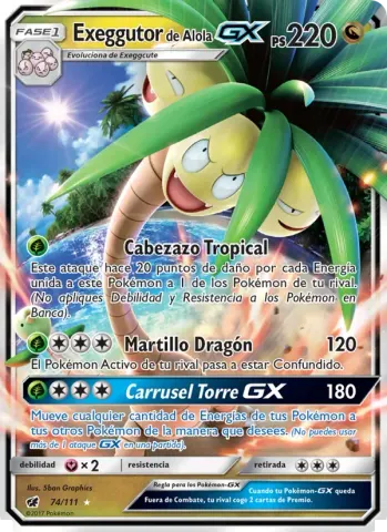 Exeggutor de Alola GX · 74