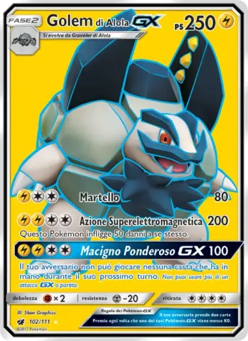 Golem di Alola GX · 102