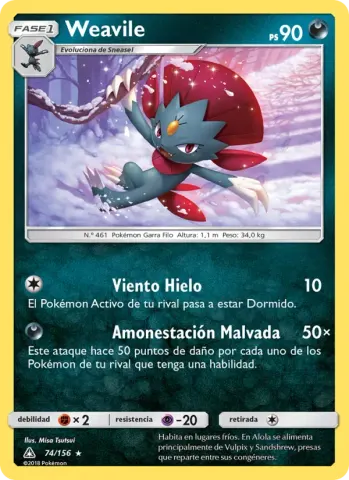 Weavile · 74