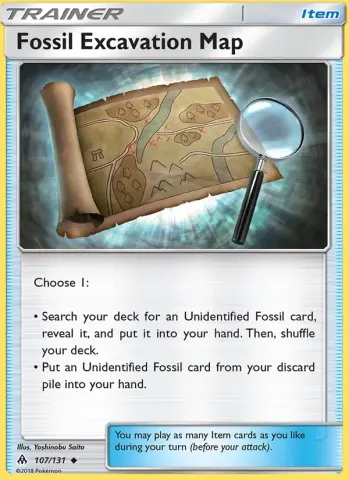 Fossil Excavation Map · 107