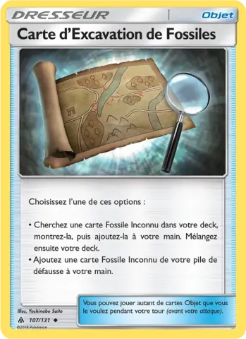 Carte d’Excavation de Fossiles · 107