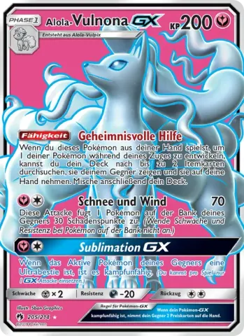 Alola Vulnona GX · 205