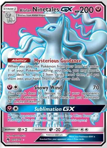 Alolan Ninetales GX · 205