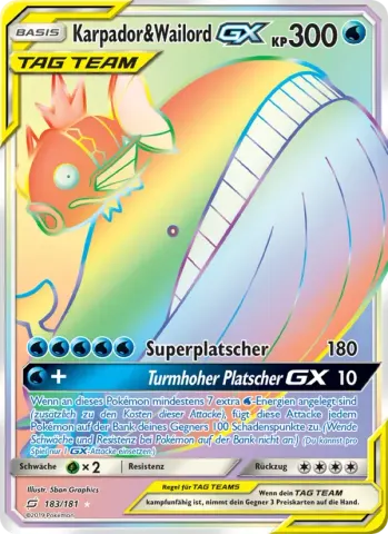 Karpador & Wailord GX · 183