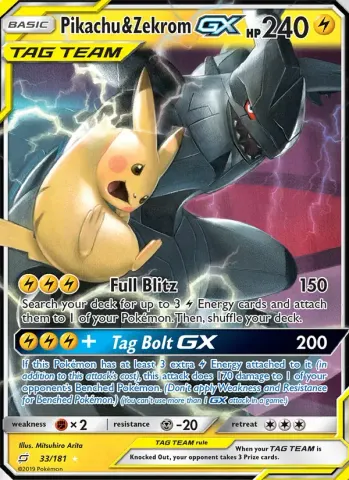 Pikachu & Zekrom GX · 33