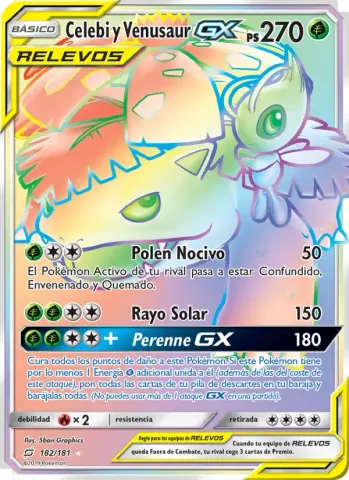 Celebi y Venusaur GX · 182